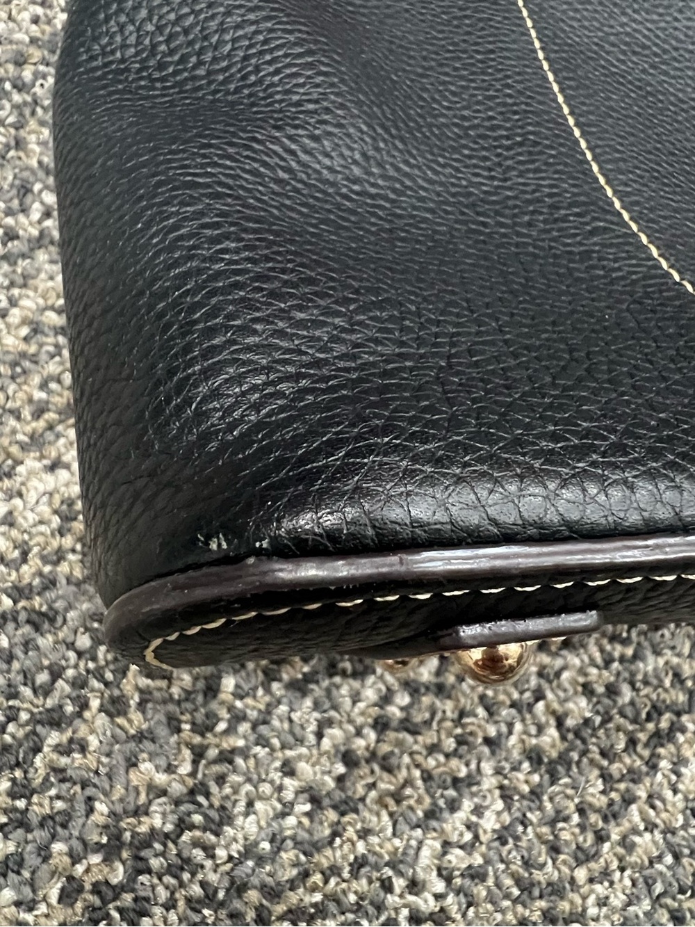 Dooney & Bourke Pebble Grain Small Lexington Shopper in black leather. - Picture 10 of 14